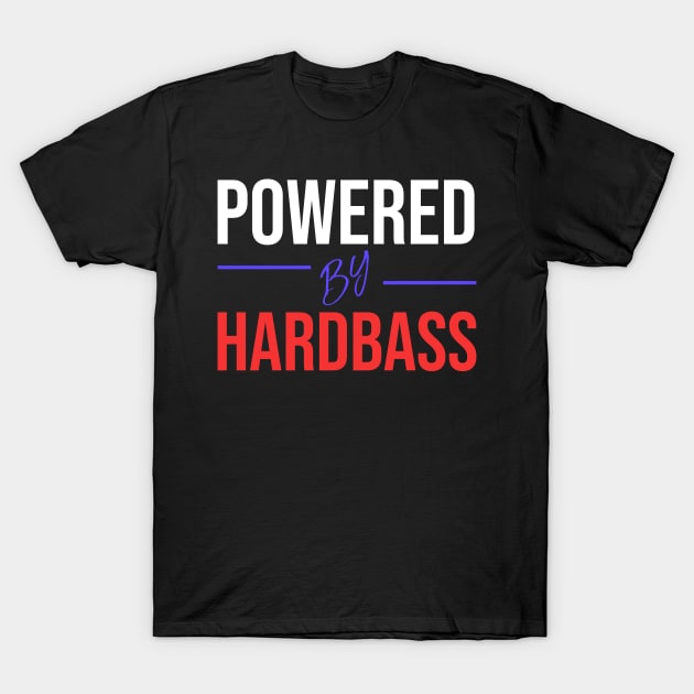 Powered by hardbass - Russian flag T-Shirt by Slavstuff